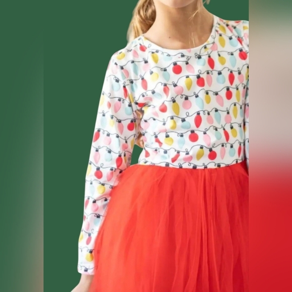 MILA & ROSE MERRY & BRIGHT RED BODICE TOP W/A CHIFFON TUTU SKIRT DRESS SZ. 4T - Picture 4 of 4